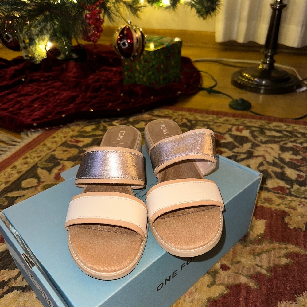 Mariposa Sunkissed Leather/Rose Gold Metallic Leather